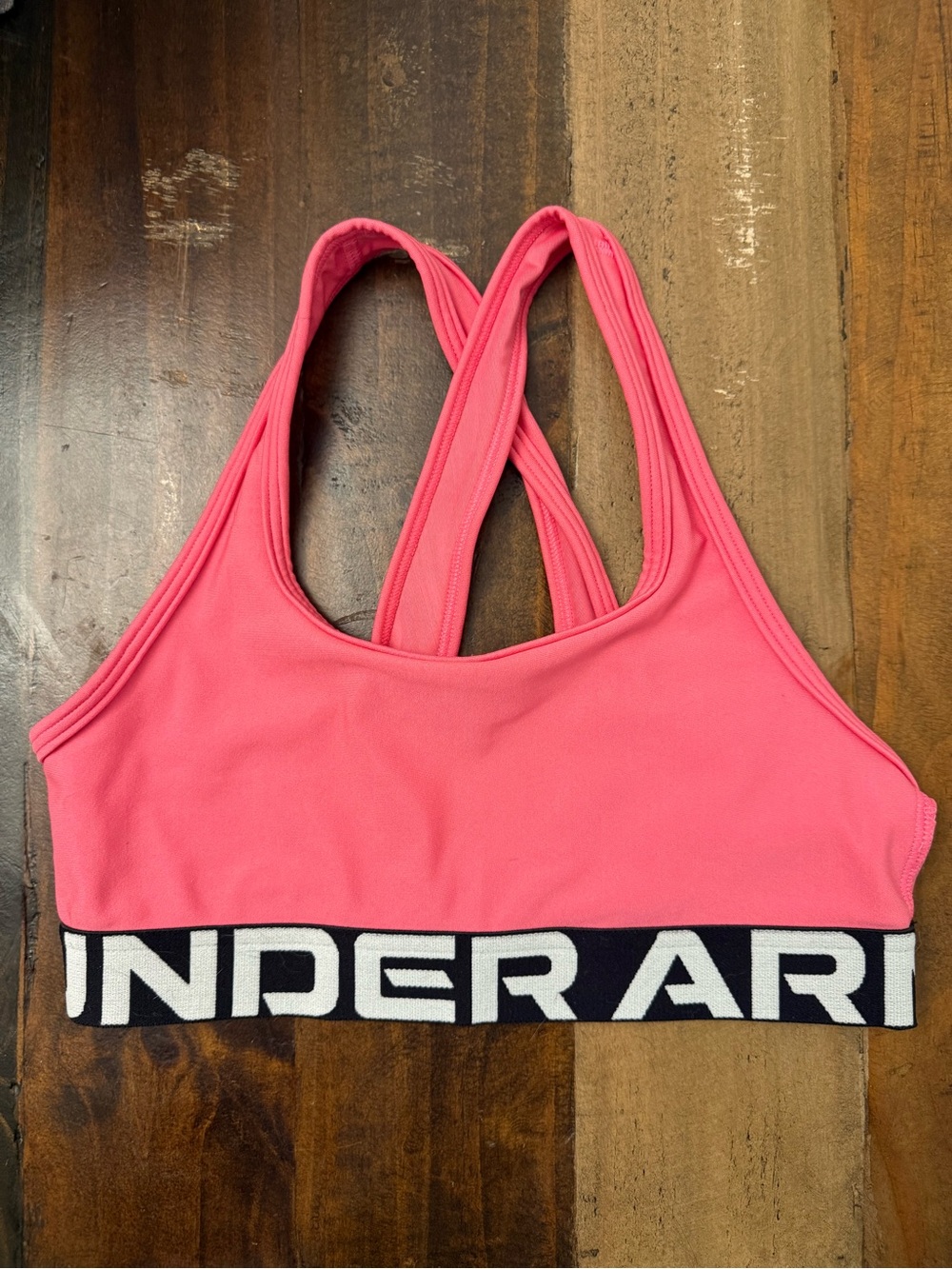 Under Armour kids Pink Crossback Swim Top
